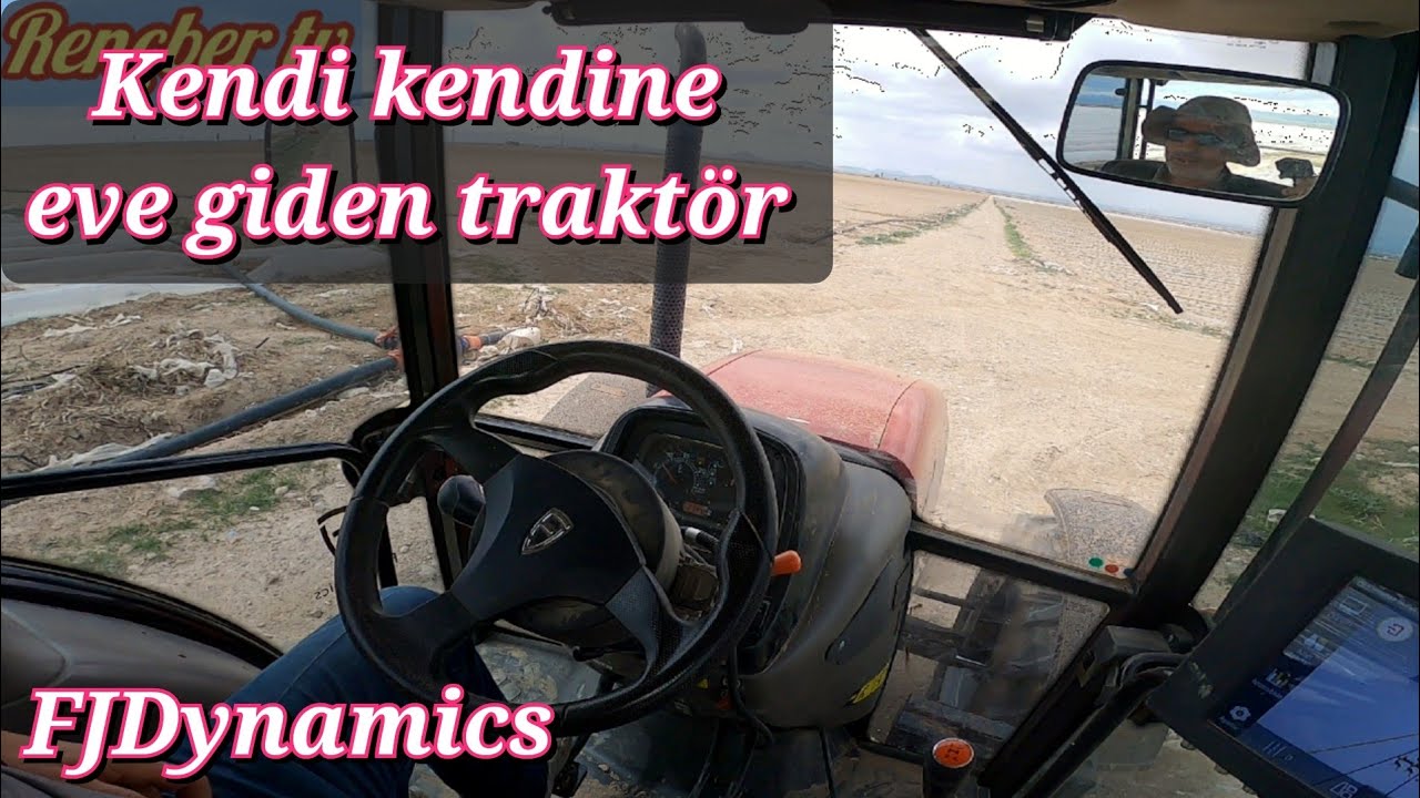 Kendi kendine eve giden traktör FJDynamics otomatik dümenleme eller serbest 