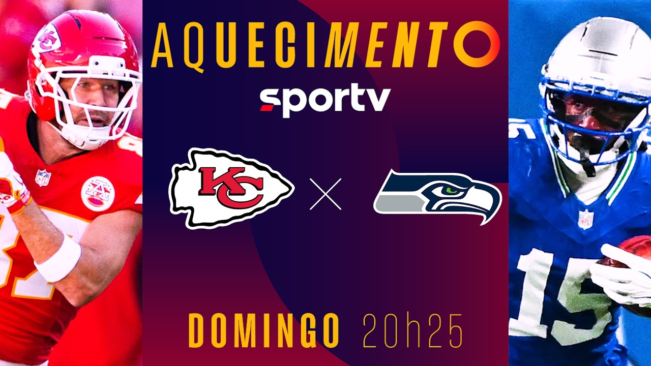 KANSAS CITY CHIEFS X SEATTLE SEAHAWKS | AQUECIMENTO AO VIVO | NFL | #live | sportv