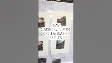 Carborundum Collagraph Printmaking with Chine Colle