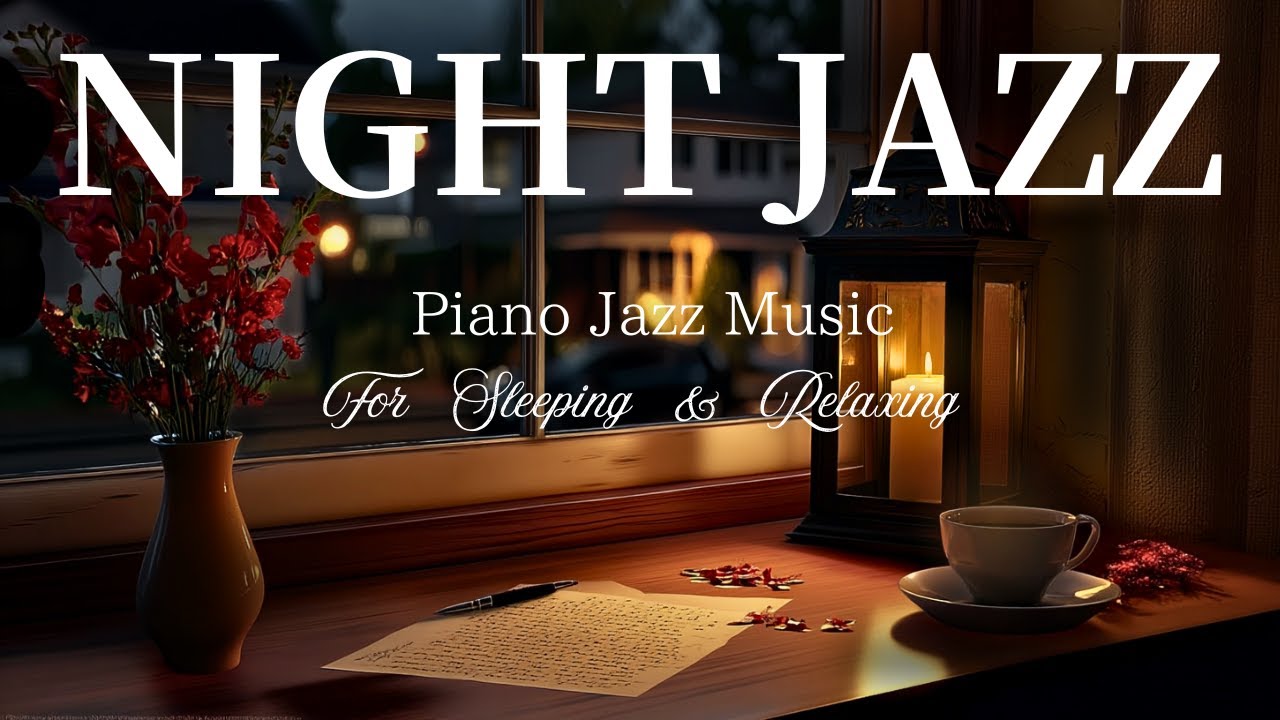 【Soft Night Jazz】 – A Quiet Night with Piano, Candlelight, and Space to Simply Be
