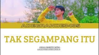 CHA EUN WOO 'Tak Segampang Itu' lyrics Cover (Color Coded Lyrics) [COVER AI] [SONG BY ANGGI MARITO]