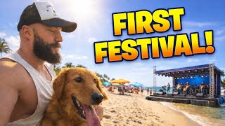 TAKING HANK TO HIS 1ST FESTIVAL | SWOLE STROLL 42 @DreamWeaverFit