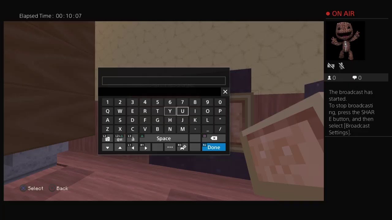 My first live stream