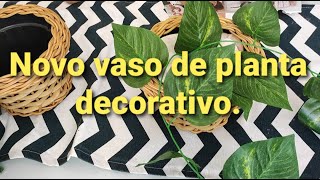 Novo vaso de planta decorativo.