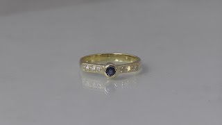 How to make a sapphire and diamond ring by hand using unwanted jewellery