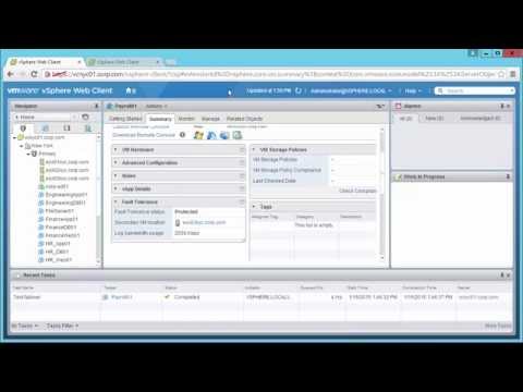 VMware vSphere Fault Tolerance - Testing Fault Tolerance Failover (vSOM)