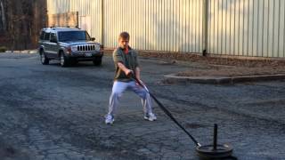 Single Arm Sled Pulls... (Wrestling)