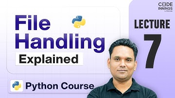 Everything About File Handling in 1 Video - Python Full Course