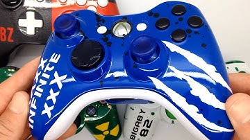 60 Custom Painted Xbox One / Xbox 360 / PS4 / PS3 Controllers! | Acidic Gaming