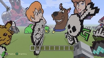 Minecraft Pixel Art Part 1 (DEADPOOL)