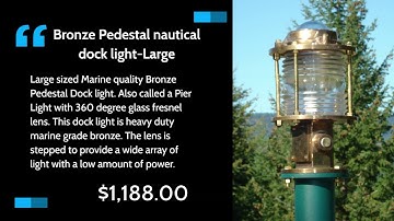 Piling Lights | Marine Dock Piling Lights | Docklights.com