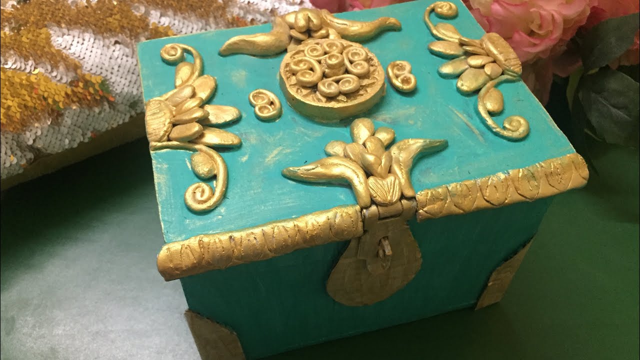 DIY / Vintage jewellery box / how to make antique wooden box / Treasure