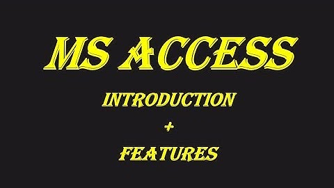 Features or benefits of MS ACCESS|Database 2nd year computer lectures|Datbase lectures in Urdu/Hindi