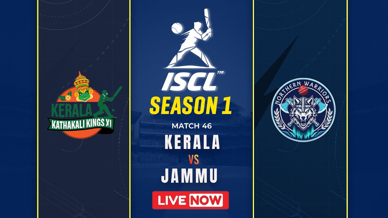 ISCL SEASON - 1 | KERALA KATHAKALI KINGS XI vs NORTHERN WARRIORS (JAMMU KASHMIR) | MATCH 46 | DAY 15