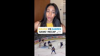Buffalo Sabres Take Game 1 of Stanley Cup Playoff Series vs. Bruins