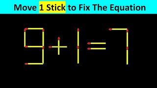 Matchstick Puzzle - Fix The Equation #matchstickpuzzle #simplylogical