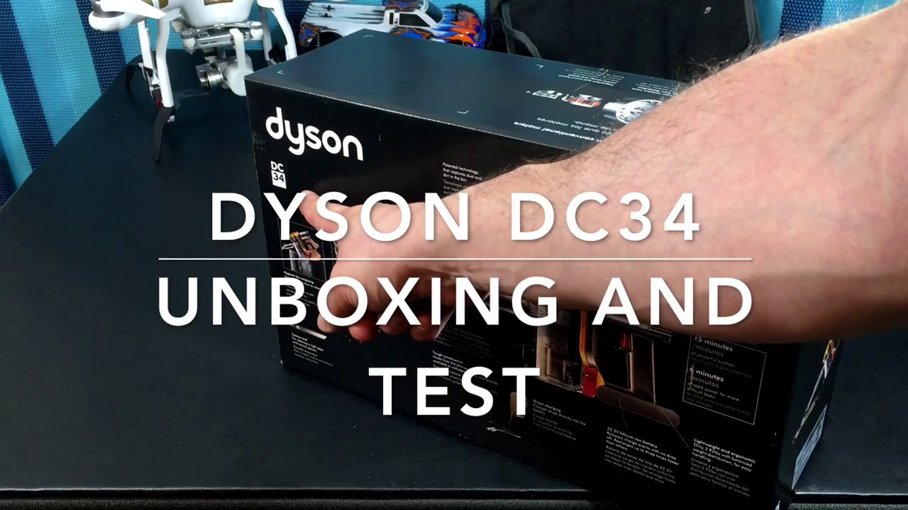 DC34 vacuum unboxing and test (best you can YouTube
