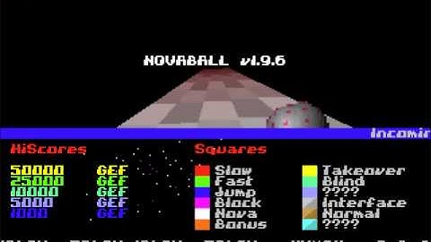 Novaball ... in QBasic! By Geoff Meakin Aged 18 (1995)