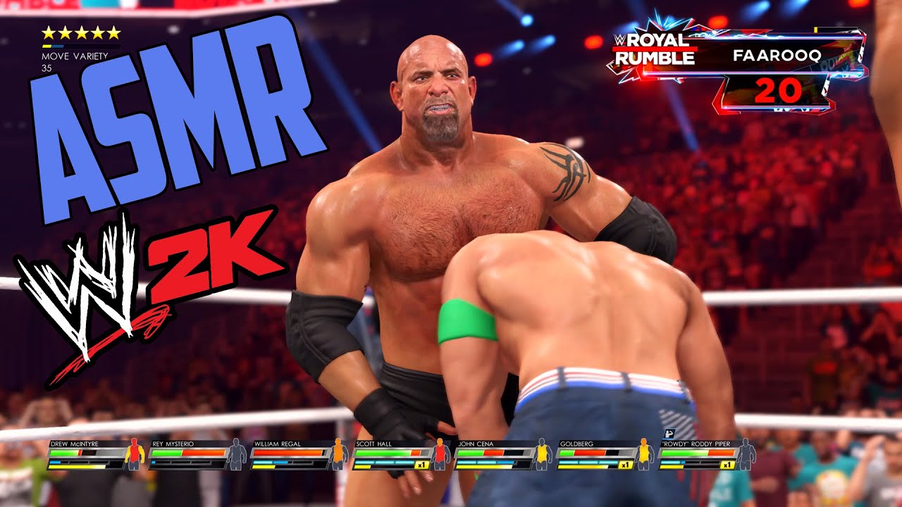 ASMR WWE 2K22 | ROYAL RUMBLE MATCH pt2