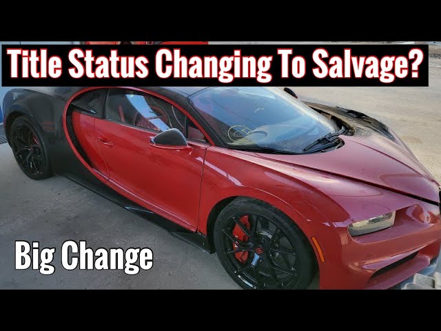 Here's How This Bugatti Chiron Wound Up in a Copart Salvage Lot