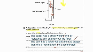 IGCSE exam technique - forces and motion
