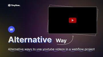 Alternative way to add Youtube video in a Webflow website