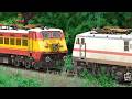 WAP7 to RAJDHANI WAP4 TRAIN LOCO CHANGE | BUMPY RAILROAD | Train Simulator | Railworks | NTG GAMING