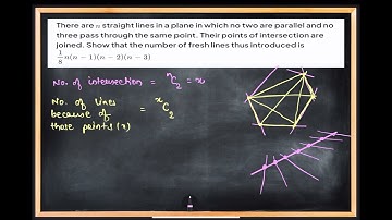 E5_There are n straight line in a plane in which no two our parallel and no three passes