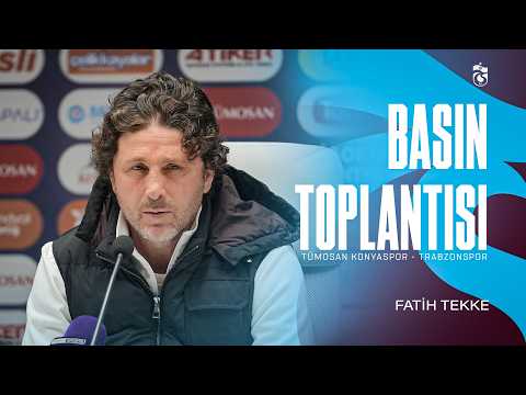 Teknik Direktörümüz Fatih Tekke’nin Tümosan Konyaspor maçı değerlendirmesi