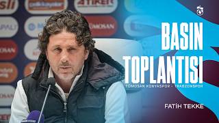 Teknik Direktörümüz Fatih Tekke’nin Tümosan Konyaspor Maçı Değerlendirmesi