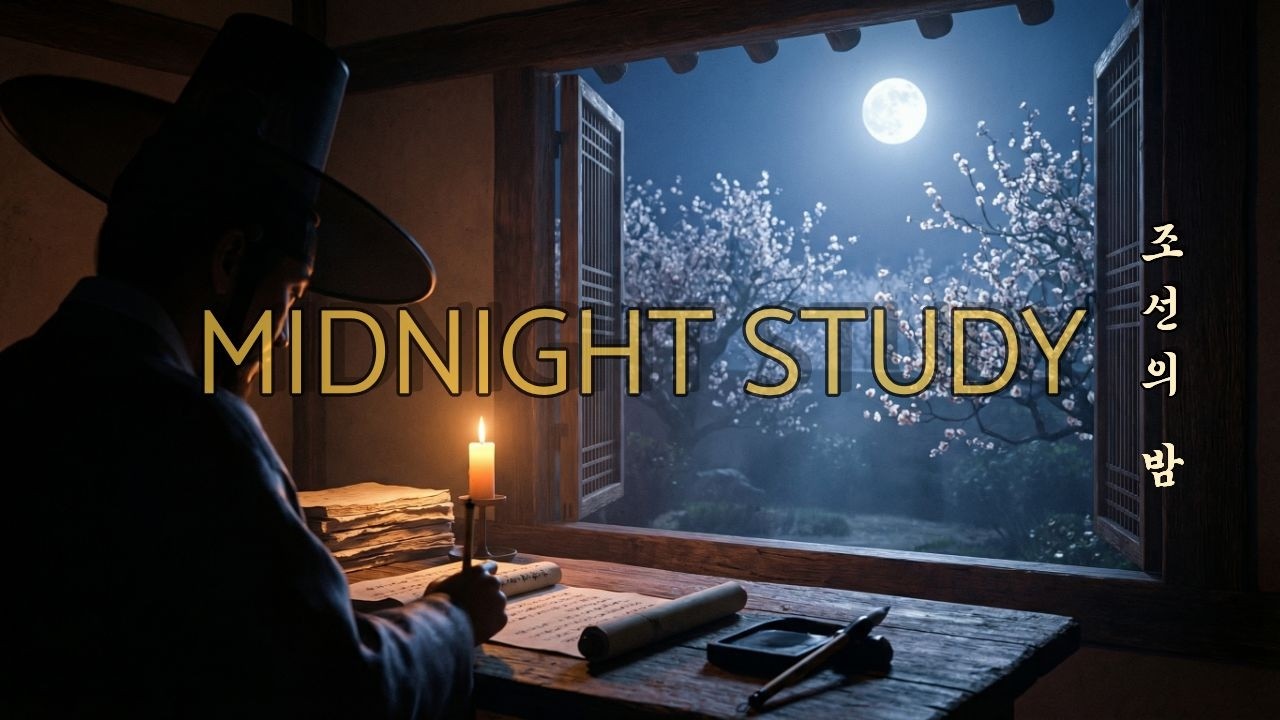 Moonlit Spring Study Music – Quiet Night in an Ancient Scholar’s Room 1 Hour Focus Session
