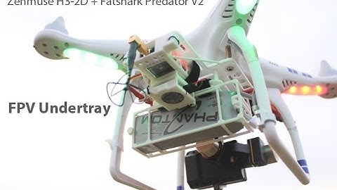 DJI Phantom Zenmuse FPV Custom Undertray - Fatshark Zenmuse Mount