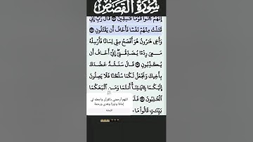 سورة القصص الآية 33 #قرآن #quran #islam #islamicstatus