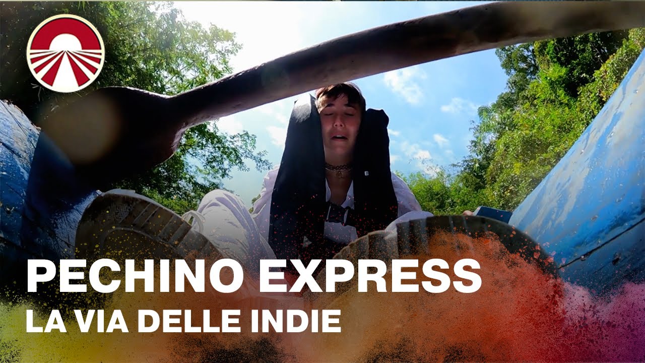 Giorgia Soleri in difficoltà durante la prova sul fiume | Pechino Express