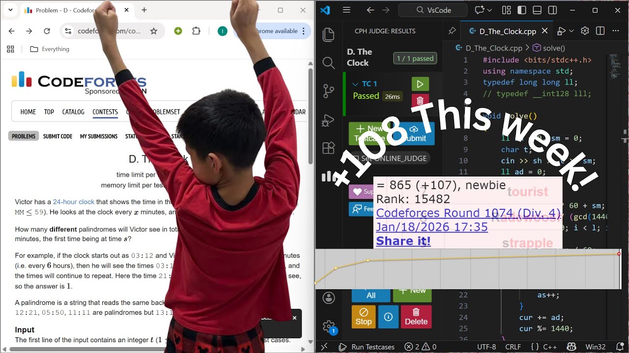 Codeforces | Road to 1000(New Rating:862 +108 This Week!) | Coding Alone| C++ | No Talking