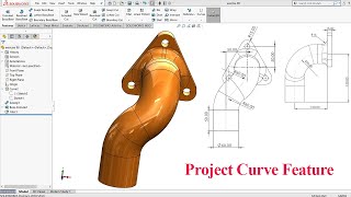 Project Curve | Solidworks Beginner Tutorial