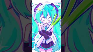 Cute Chibi Hatsune Miku Animation! 🩵🥬 (Original Fanart)