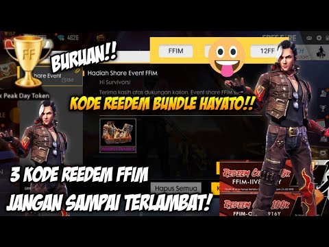 Buruan Ini Dia 3 Kode Reedem Di Event Turnamen Ffim Season 2 Garena Free Fire Indonesia
