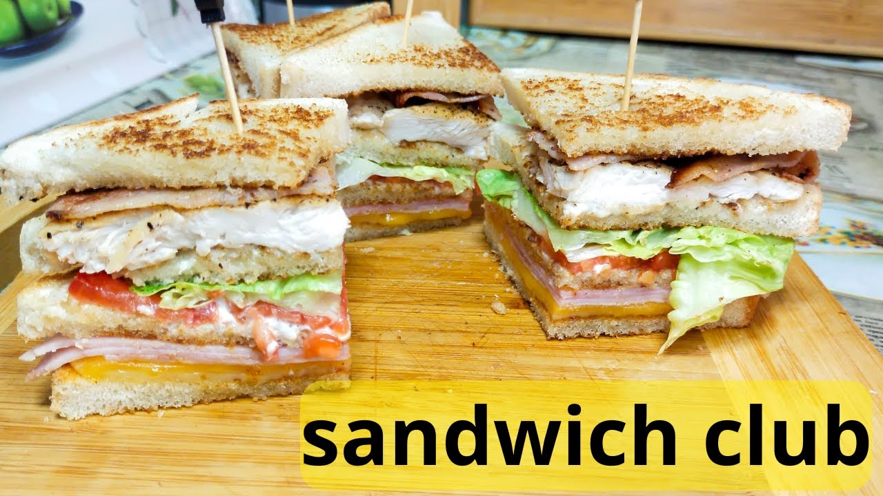 El rey de los sandwich por excelencia.How To Make The Best Club Sandwich Ever.#food #recetas #asmr