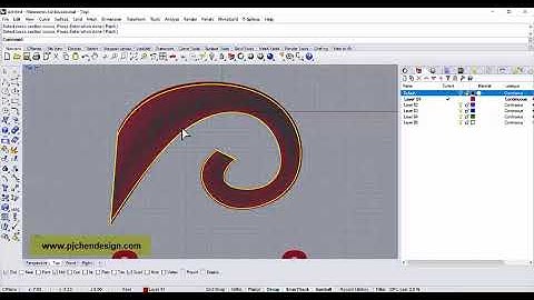 Rhino 3D CAD Technique #8 : How to Sweep Curve Correctly