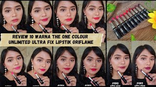 The One Long Wear Colour Unlimited Super Matte Lipstick Oriflame | Nurul Muthia Sari