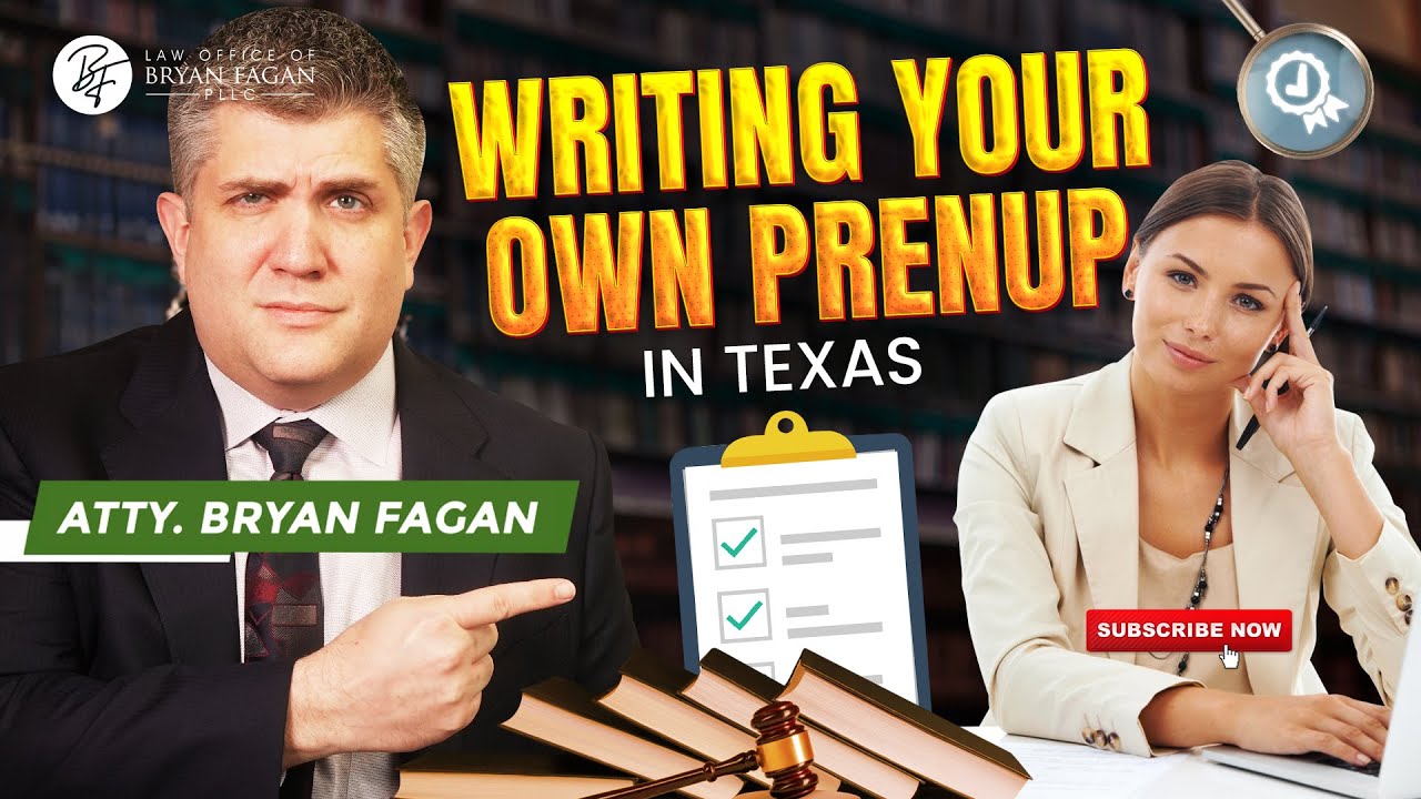 Writing Your Own Prenup In Texas YouTube Writing Your Own Prenup In Texas YouTube