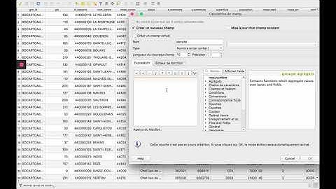 QGIS tutoriel: Ajouter un champ à la table d