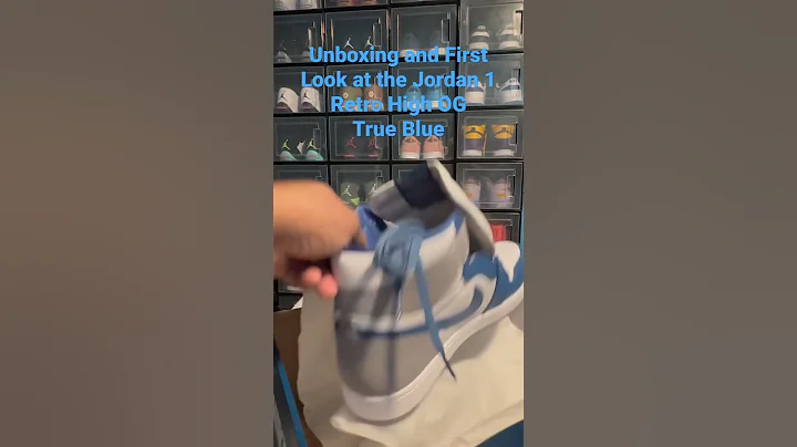 Unboxing and First Look at the Jordan 1 Retro High OG True Blue #shorts #shortsvideo #jordan #nike