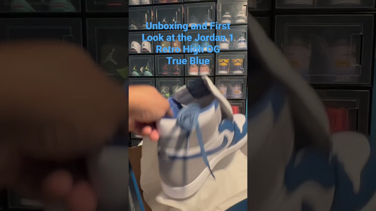 Unboxing and First Look at the Jordan 1 Retro High OG True Blue 