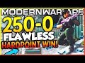 MODERN WARFARE - "FLAWLESS 250-0 HARDPOINT WIN!" - Team Challenge #1 (COD MW FLAWLESS HARDPOINT WIN)