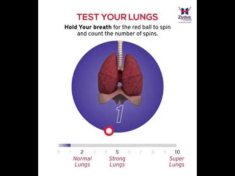 Cách Kiểm Tra Phổi Khỏe | Test your lungs