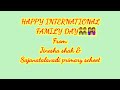HAPPY INTERNATIONAL FAMILY DAY 👨‍👨‍👦‍👦👩‍👩‍👧