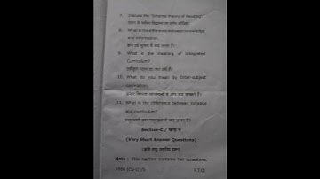 B.ed.2nd year question paper #knowledge language and curriculum #previous questions paper july2021