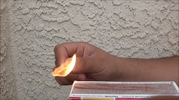 SLOW MOTION Lighting a Match in HD